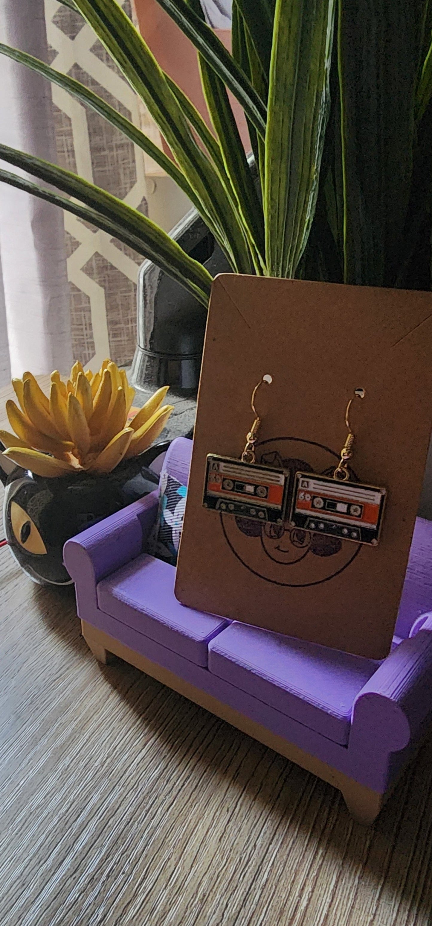 Cassette Tape Dangle Earrings