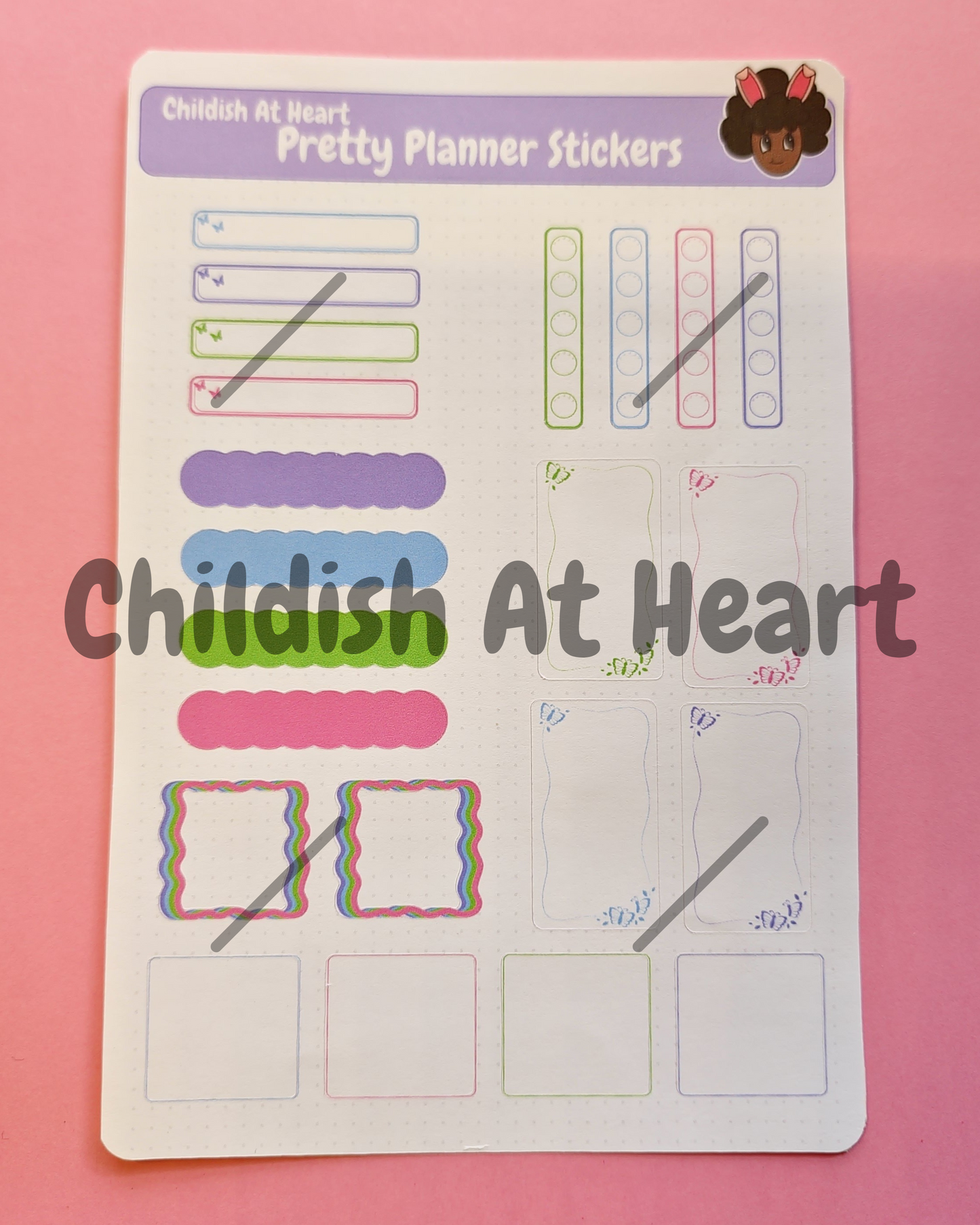 Pretty Planner Matte Stickers 4 Pack Bundle