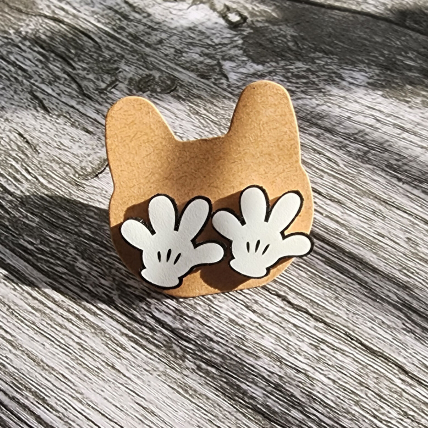 Cute Cartoon Glove Stud Earrings