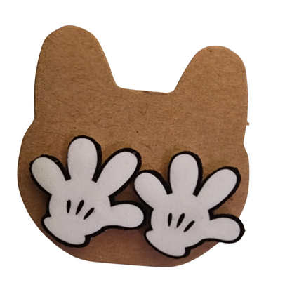 Cute Cartoon Glove Stud Earrings