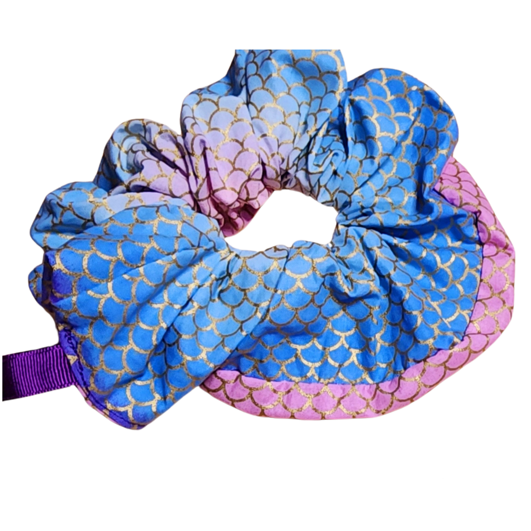 Cotton Enchanted Mermaid Scale Scrunchies