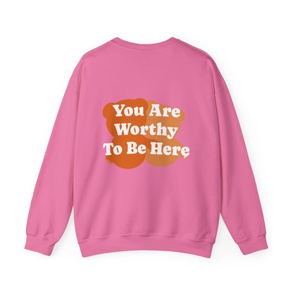 You Are Worthy Teddy Bear Unisex Heavy Blend™ Crewneck Sweatshirt