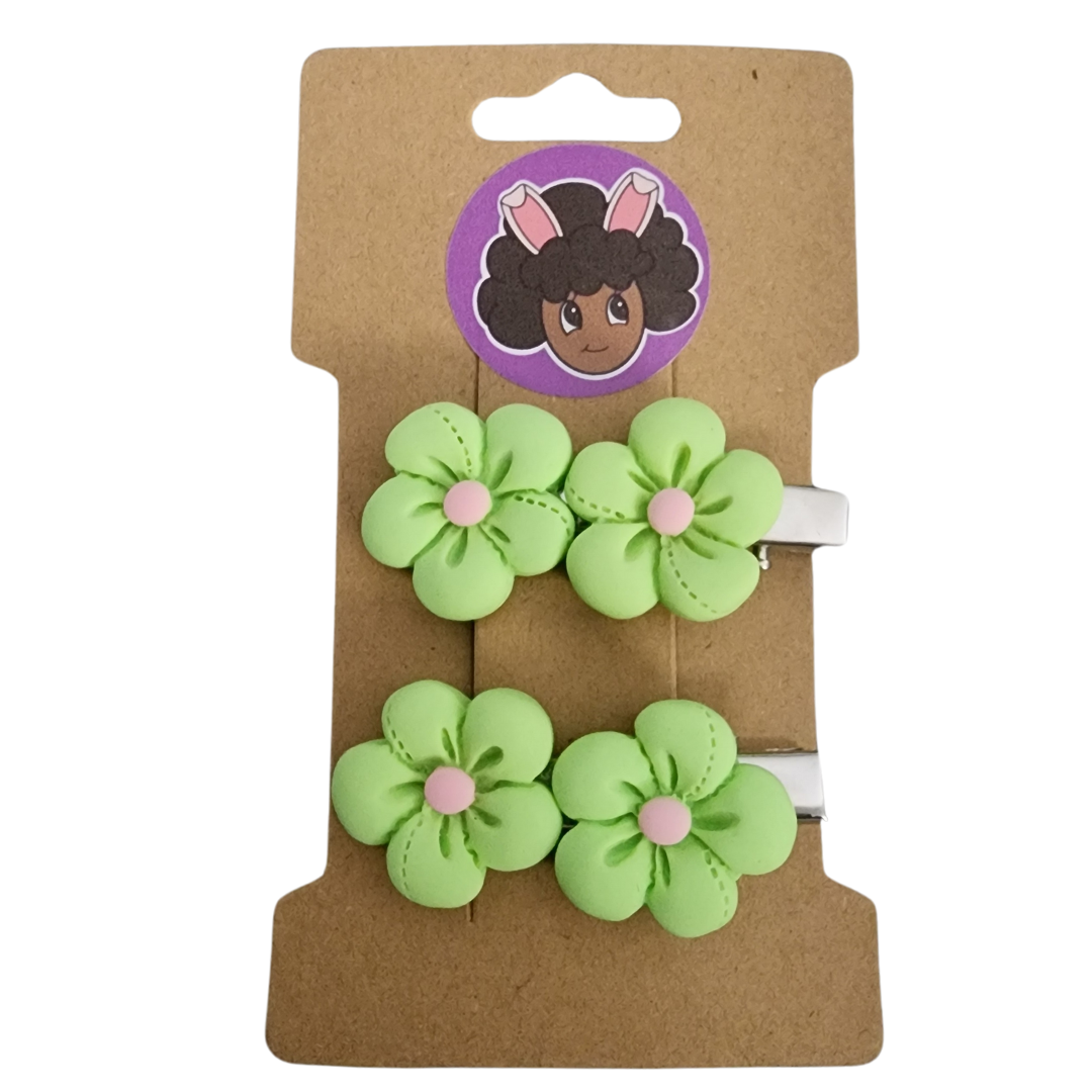 Blossoming Charm Alligator Hair Clips