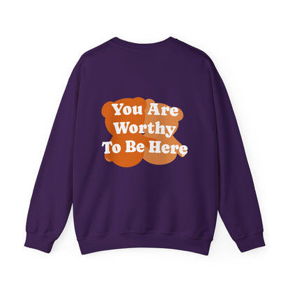 You Are Worthy Teddy Bear Unisex Heavy Blend™ Crewneck Sweatshirt