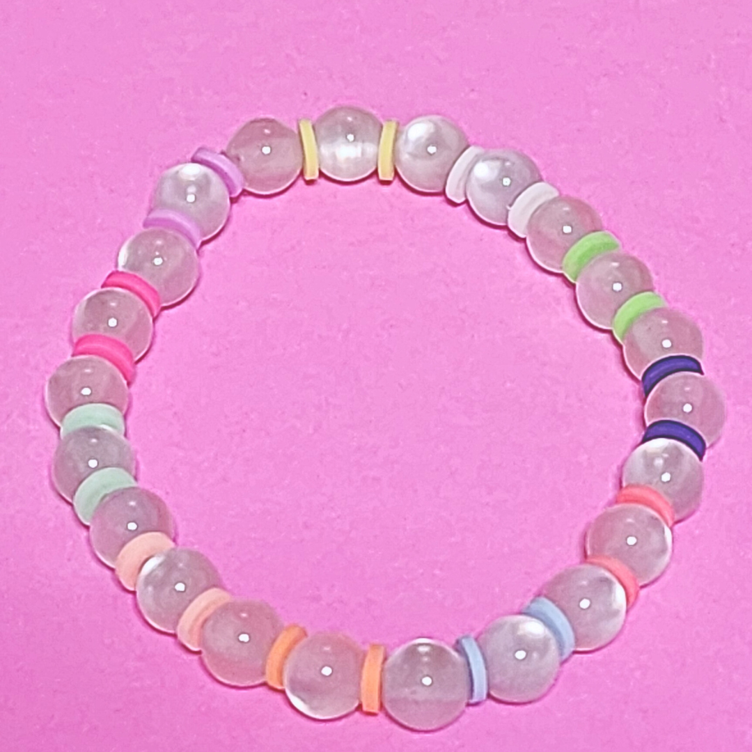 Kids Size Multicolor Bead Bracelet