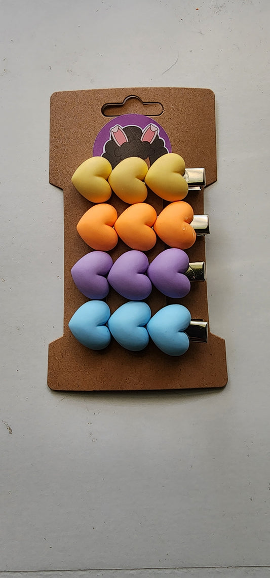 💖 “Sweetheart Hair Clip Set” (6-Pack)