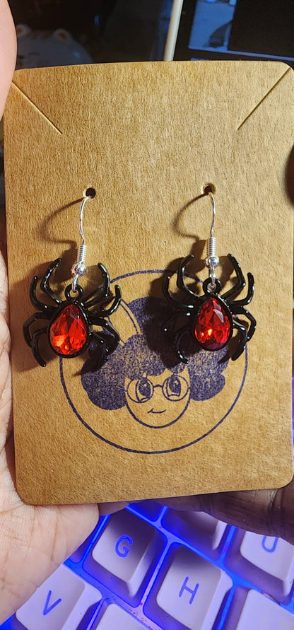 Dangle Spider Earrings