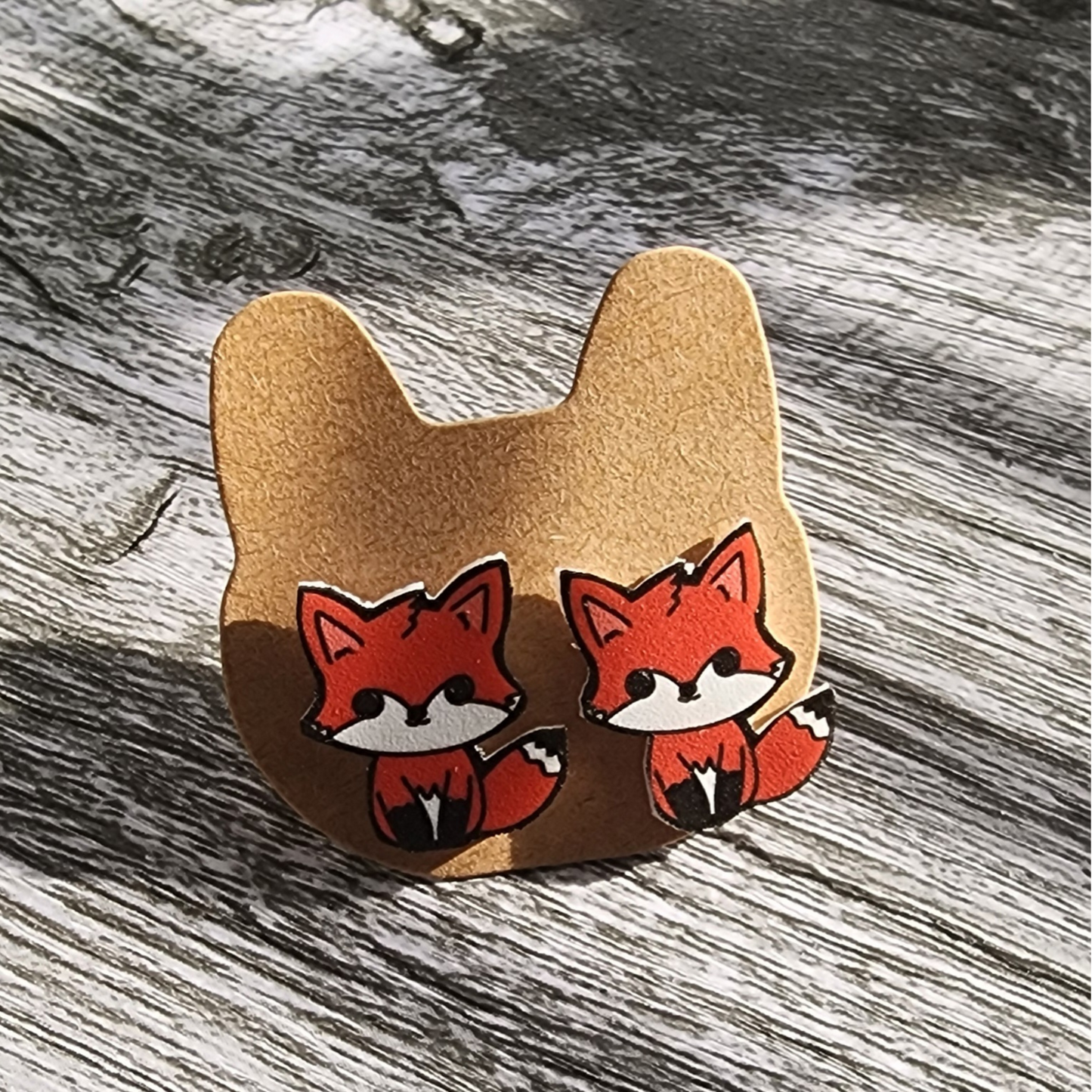 Cute Kawaii Fox Stud Earrings