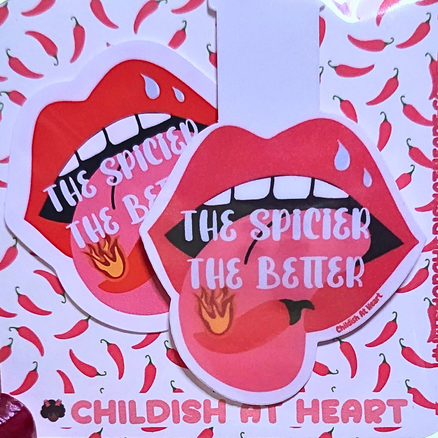 The Spicier The Better Sticker and Bookmark