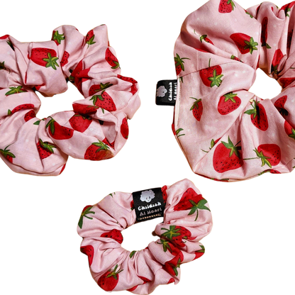 Cotton Cute Kawaii Strawberry Scrunchie