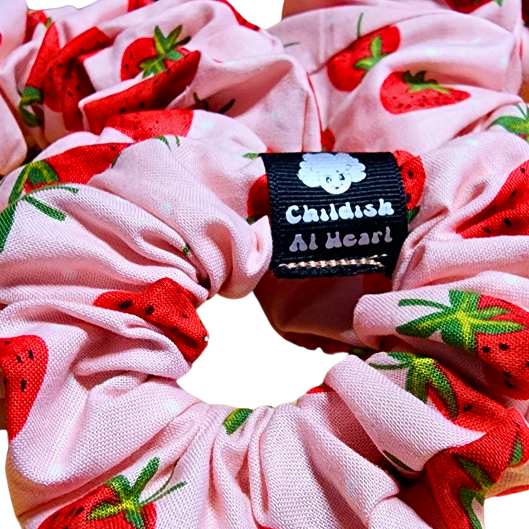 Cotton Cute Kawaii Strawberry Scrunchie