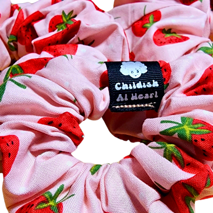 Cotton Cute Kawaii Strawberry Scrunchie