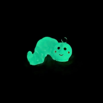 Glow Worm Book Earrings – Cute Book Lover Earrings – Glow in the Dark Kawaii Reader Jewelry Gift