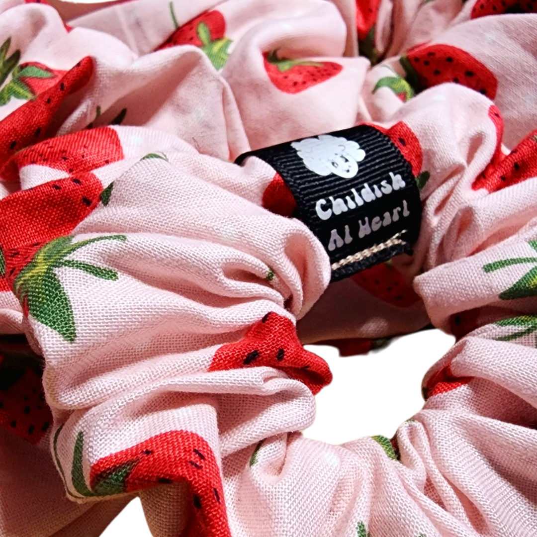 Cotton Cute Kawaii Strawberry Scrunchie