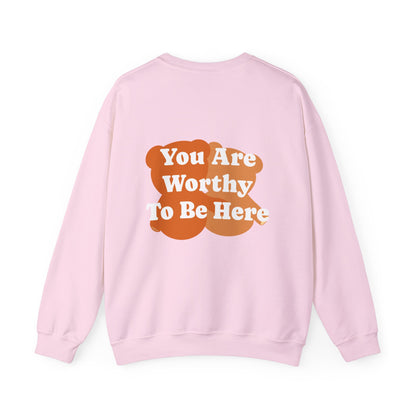 You Are Worthy Teddy Bear Unisex Heavy Blend™ Crewneck Sweatshirt