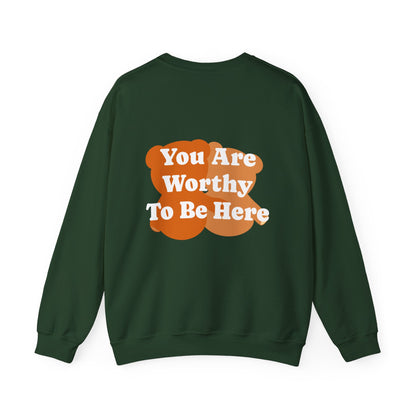 You Are Worthy Teddy Bear Unisex Heavy Blend™ Crewneck Sweatshirt