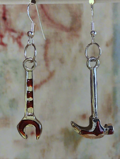Bloody Weapon Earrings for the Zombie Apocalypse