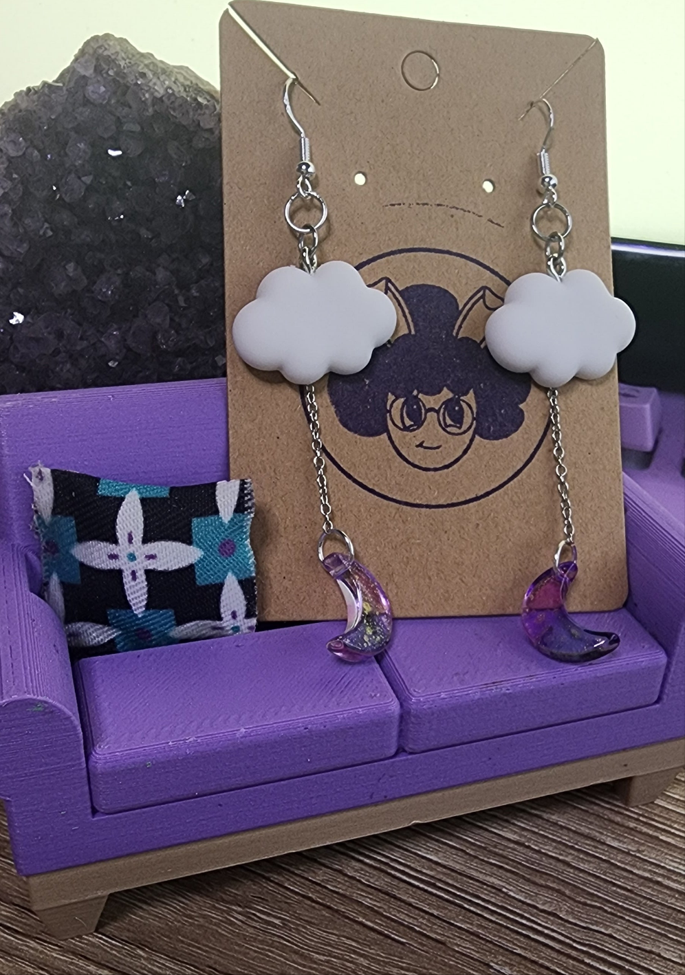 Cloud and Mood Dangle Earrings