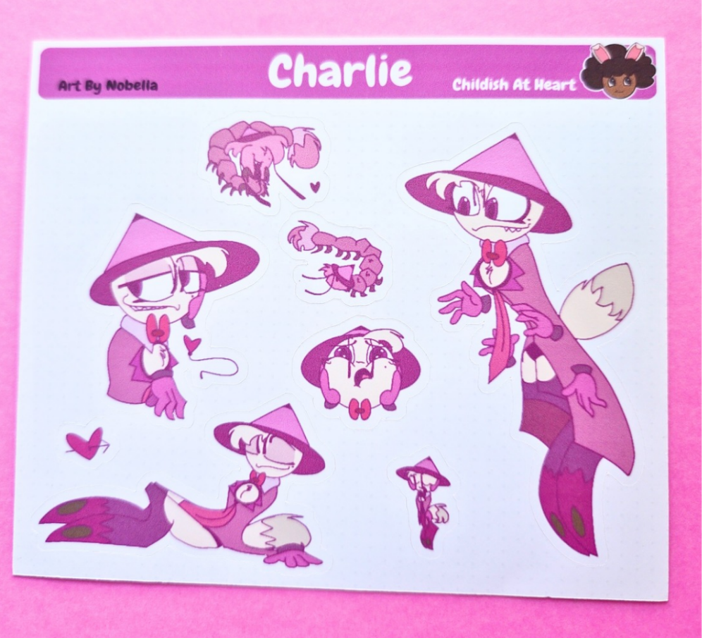 Nobella Art: Charlie Sticker Sheet