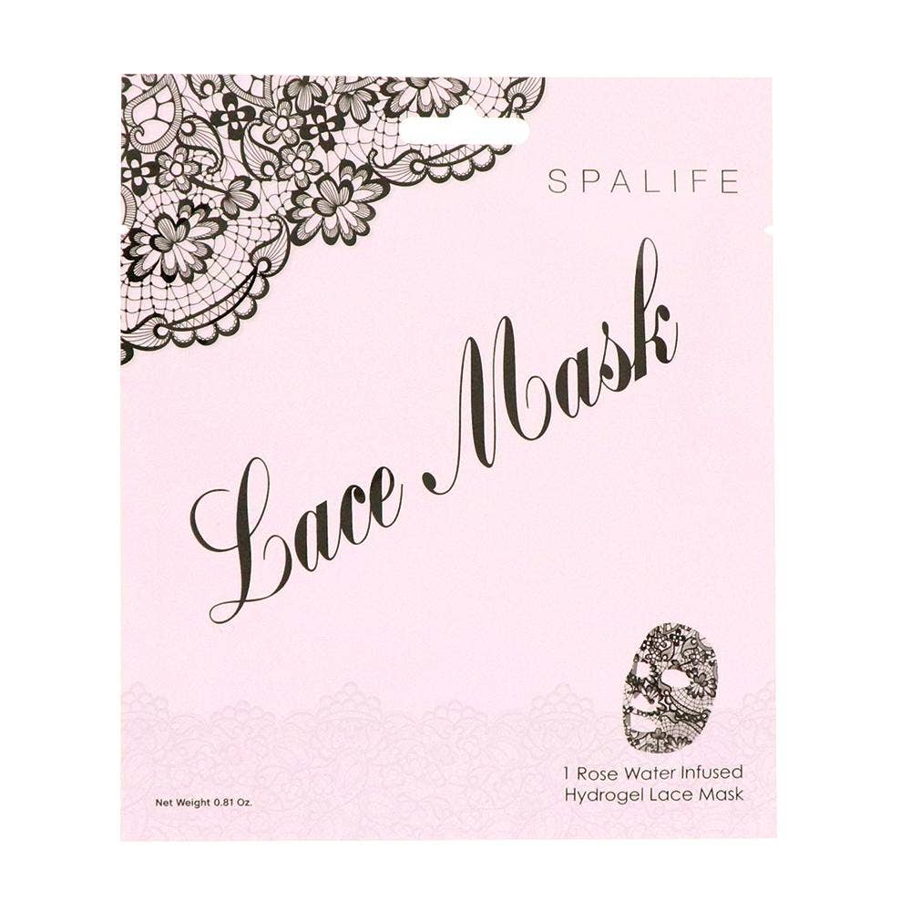 Rose Water Infused Hydrogel Lace Facial Mask