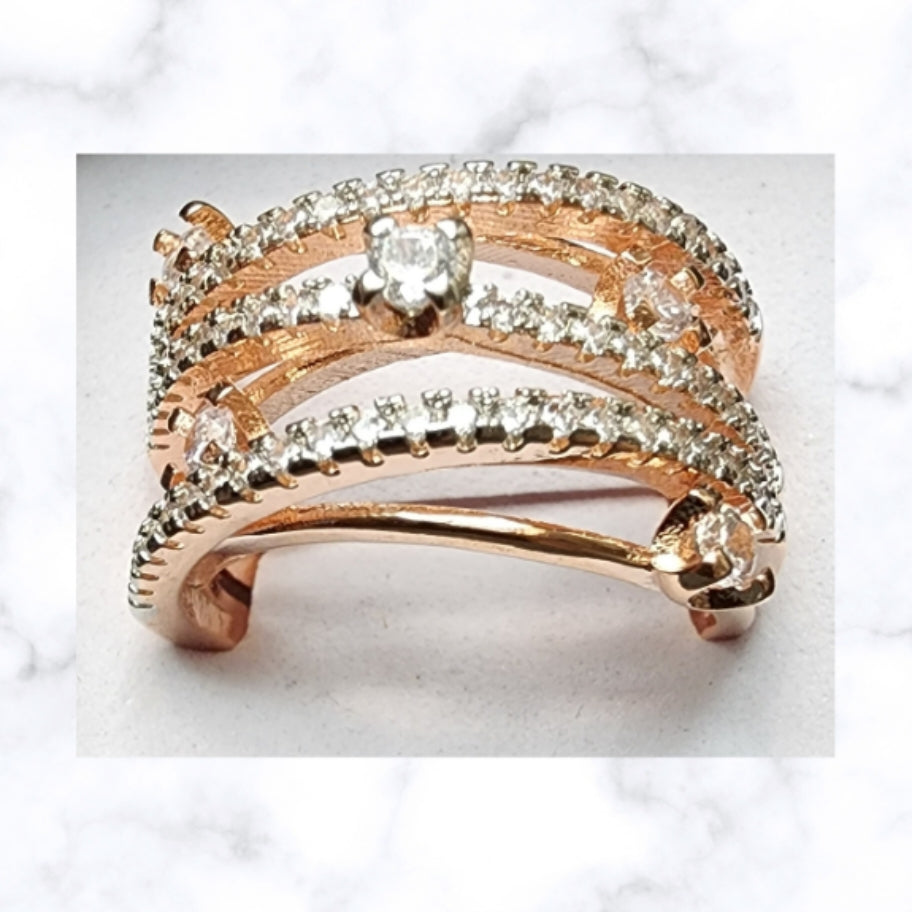 Rose Gold Multiband Ring