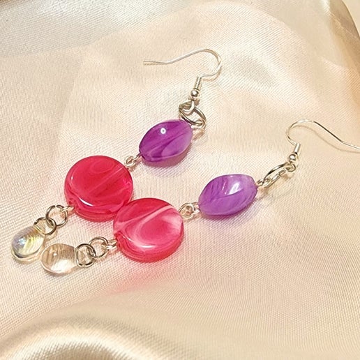 Cupid’s Duality Dangle Earrings Set - Gentle Embrace