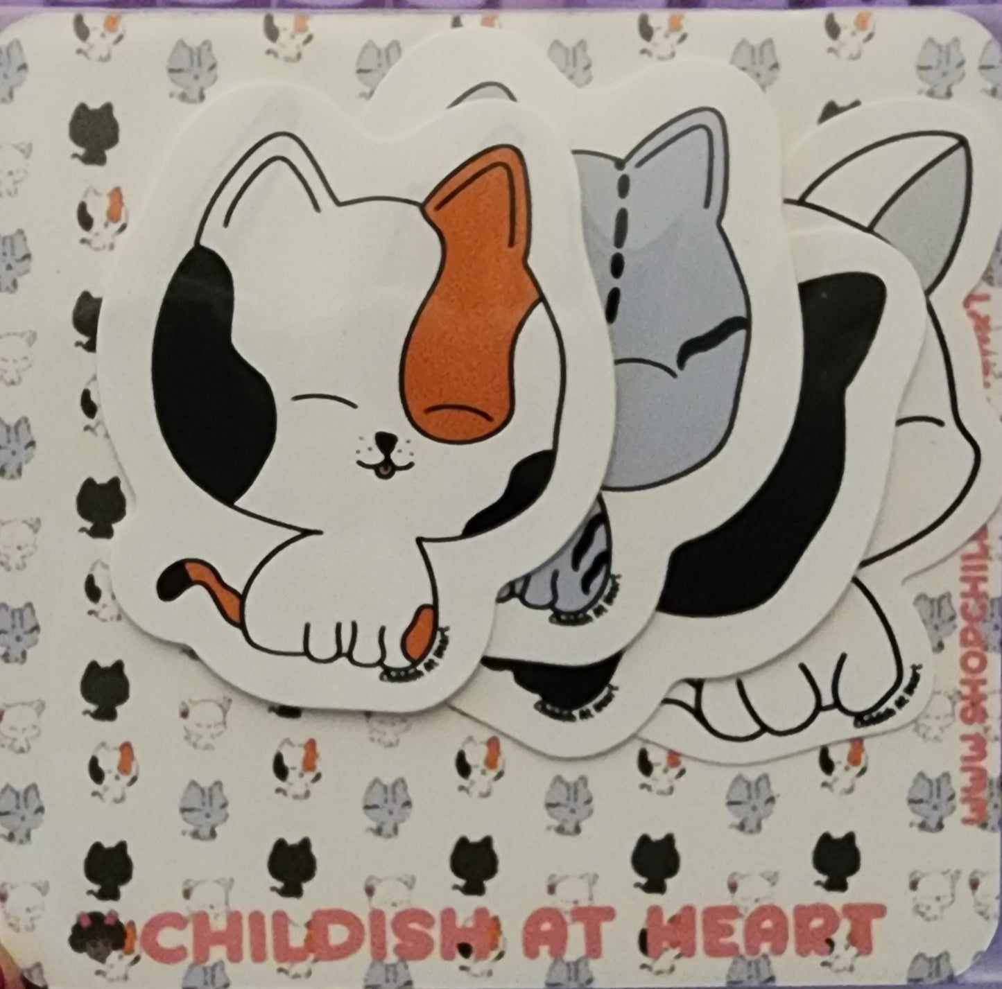 4 Pack 2 inch Weatherproof Kitten Stickers